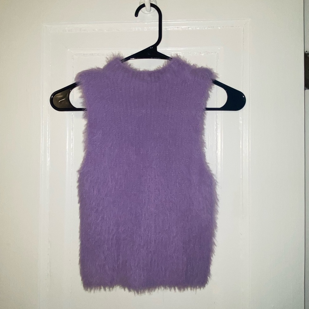 Purple Fuzzy Zara Tank